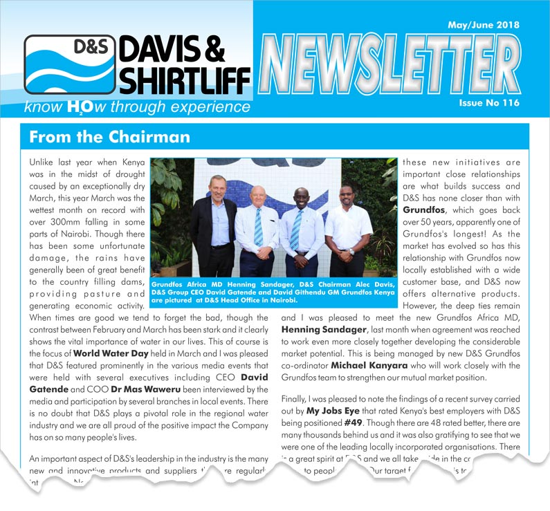 Davis and Shirtliff Newsletter 116