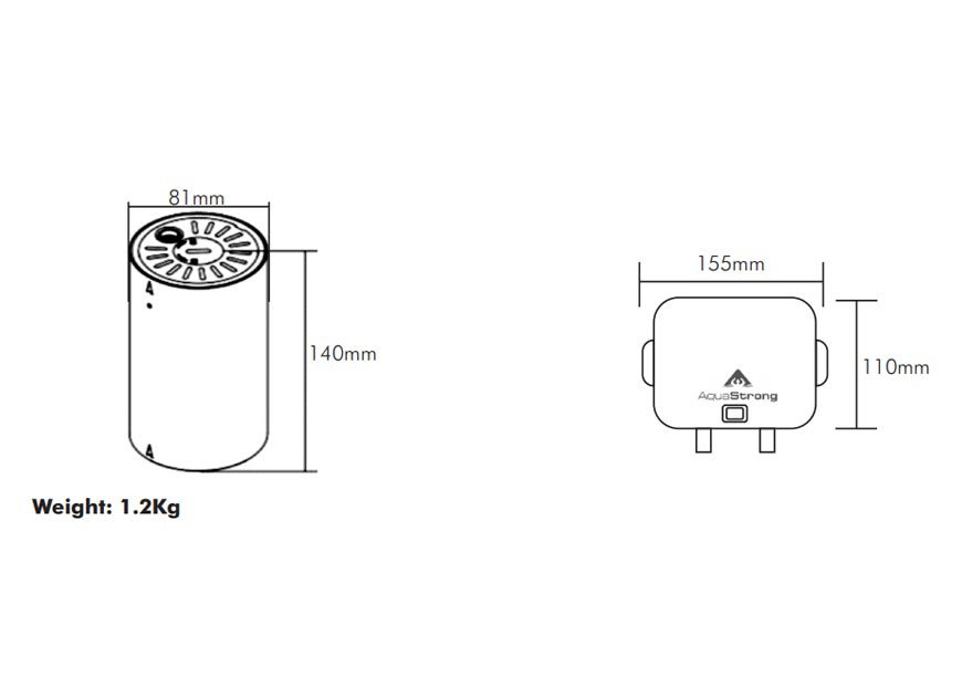 Aquastrong Circ16 Dimensions