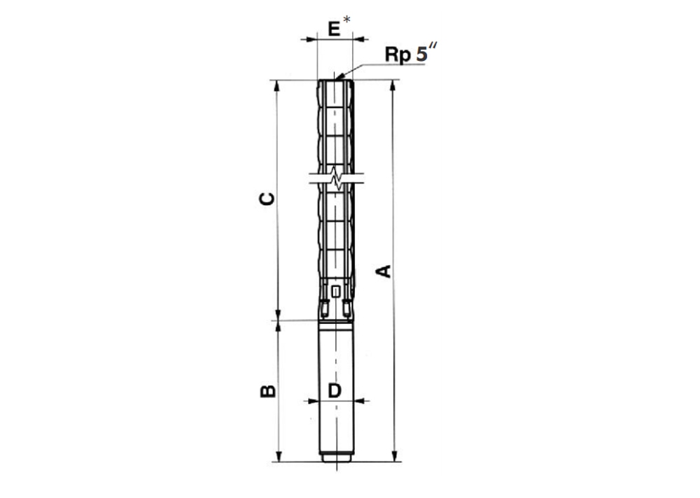 SP77 Water pumps Dimensions