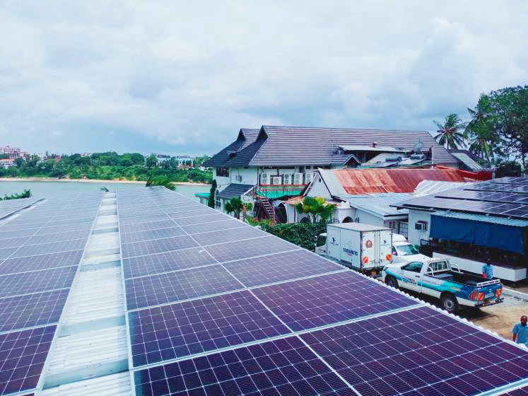 Solarization project in Mombasa by Davis & Shirtliff in Tamarind hotel